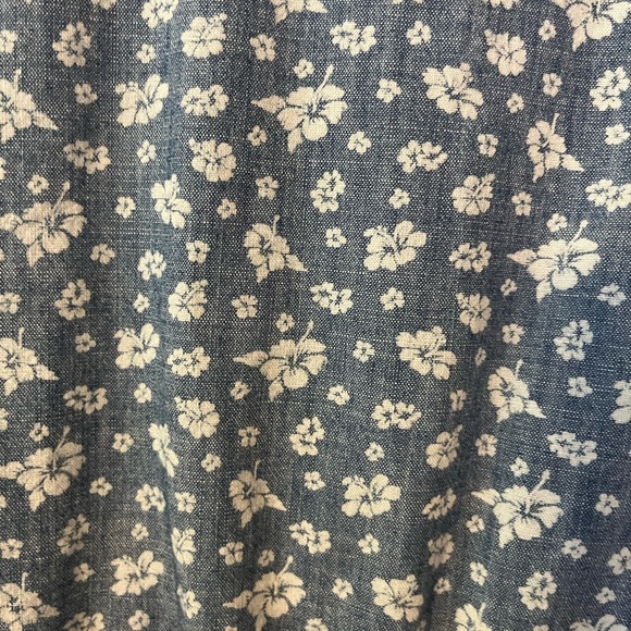 J. Crew Mercantile Chambray Ruffle Dress - Picture 3 of 3